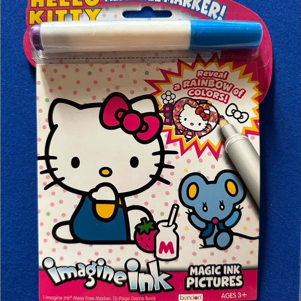 Hello kitty magic marker and coloring book